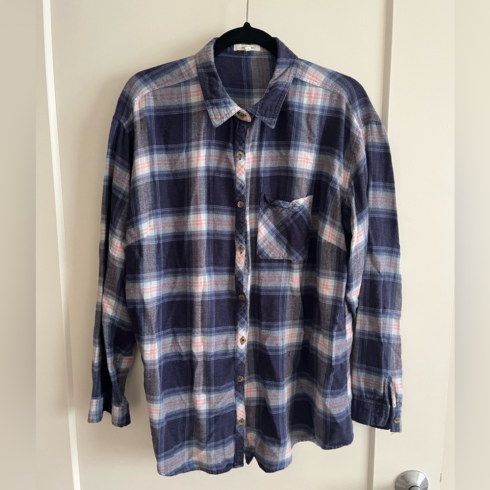 2/$10 ✨ Lavender Plaid Flannel 💜